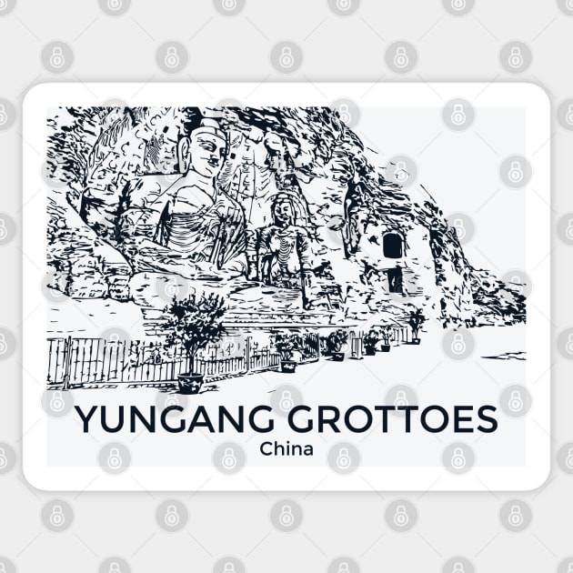 Yungang Grottoes - China Sticker by Lakeric